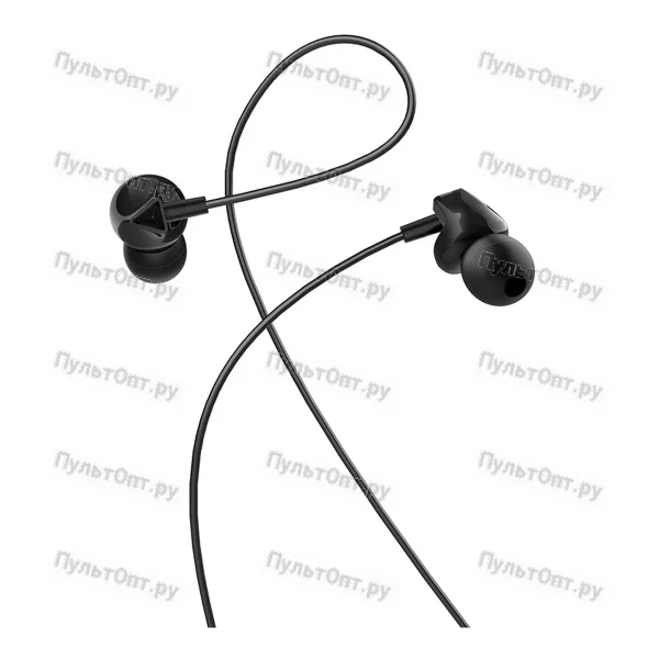 Гарнитура Hoco M60 Perfect sound universal earphones with mic (черный)
