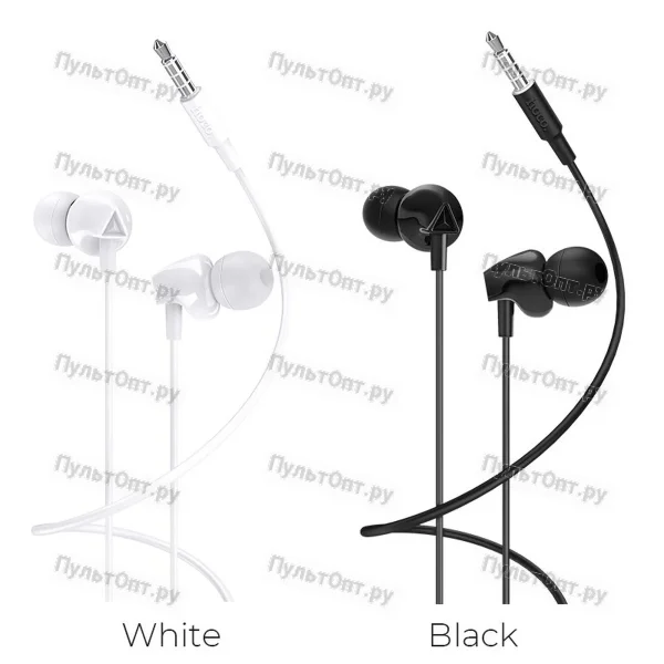 Гарнитура Hoco M60 Perfect sound universal earphones with mic (черный)
