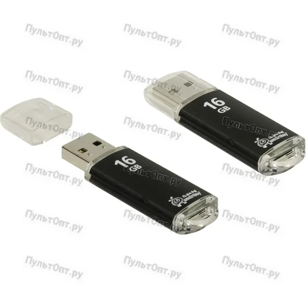 USB 16GB Smartbuy V-Cut чёрный