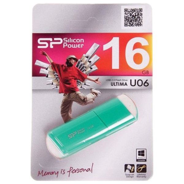 USB 16GB Silicon Power Ultima U06 морская волна