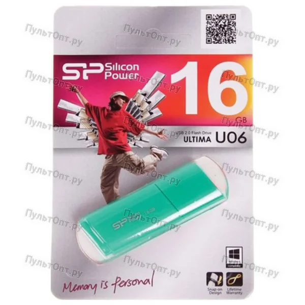 USB 16GB Silicon Power Ultima U06 морская волна
