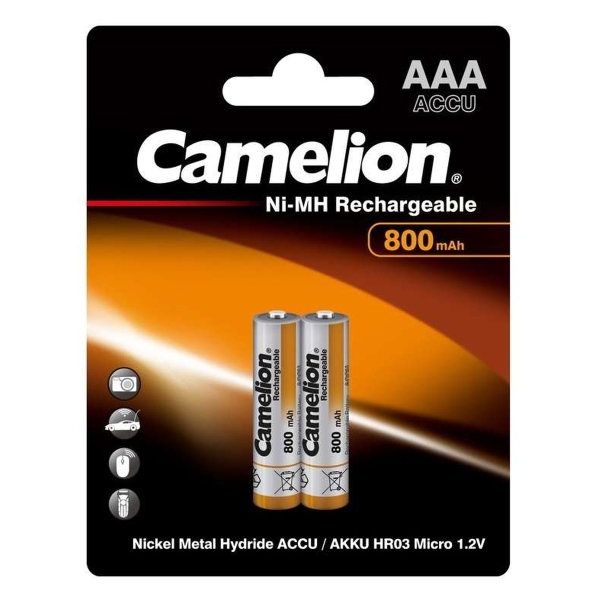 Аккумулятор AAA NI-MH BL2 Camelion 800 mAh (24)