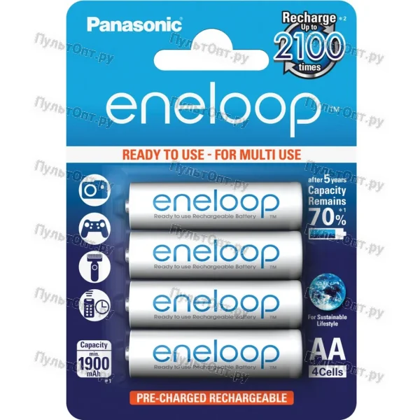 Аккумулятор AA BL4 Panasonic eneloop 1900mAh (40)