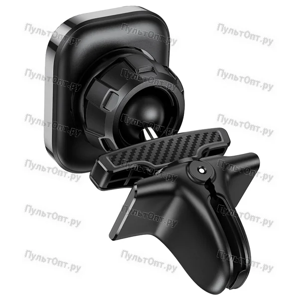 Держатель Hoco S49 Fuerte series air outlet magnetic car holder (черный)