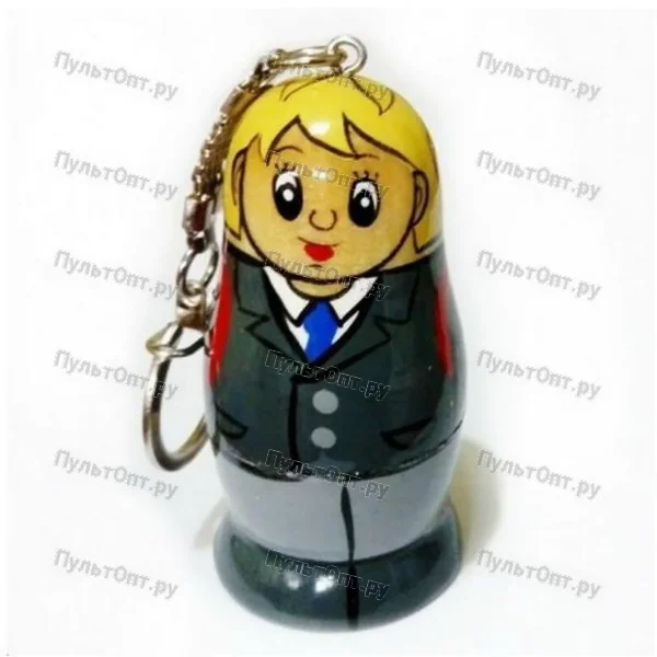 USB 8GB Матрешка (11447) школьник дерево (ручная роспись)
