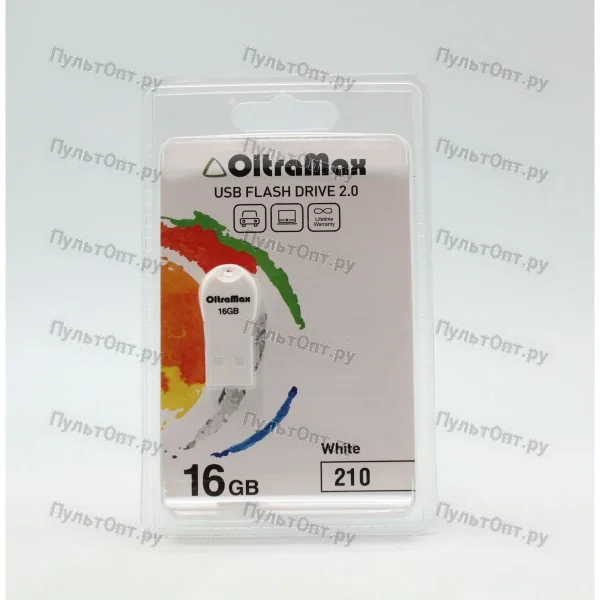 USB 16GB OltraMax 210 белый