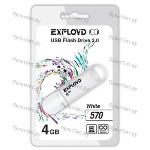 USB 4GB Exployd 570 белый