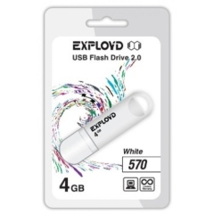 USB 4GB Exployd 570 белый
