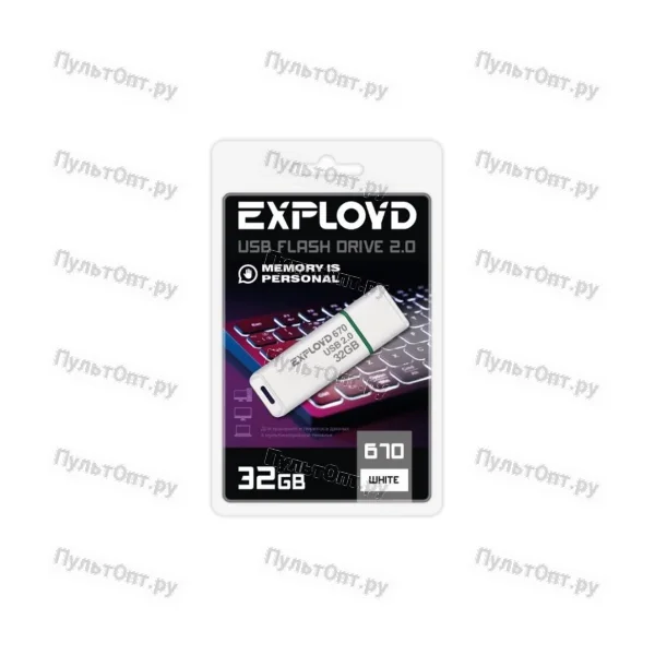 USB 32GB Exployd 670 белый
