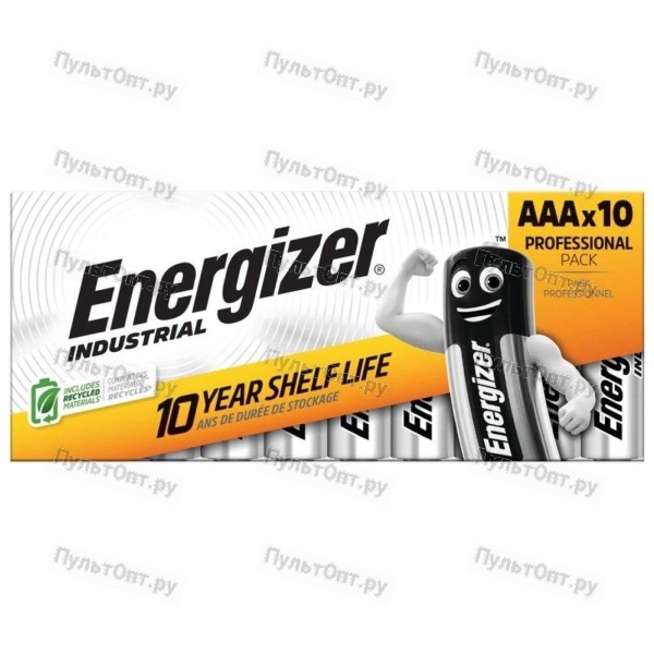Эл. пит. Energizer LR03 INDUSTRIAL (10 бл) (120)