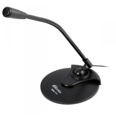 Микрофон Ritmix RDM-115, чёрный, для компьютера, шнур 1.5 м.