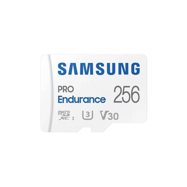 MicroSDXC 256GB Samsung Class 10 Pro Endurance UHS-I (R/W 100/30 MB/s) + SD адаптер (для видеорегист
