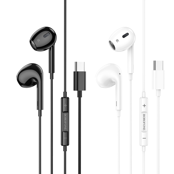 Наушники вставные Borofone BM30 Max с микрофоном черный (1/60/240)
