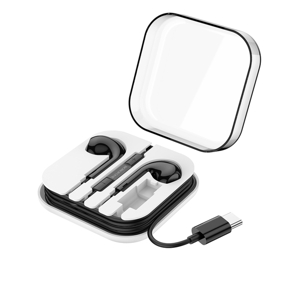 Наушники вставные Borofone BM30 Max с микрофоном черный (1/60/240)