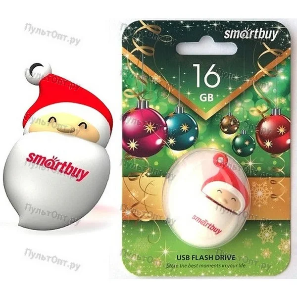 USB 16GB Smartbuy Wild series Санта-А белый