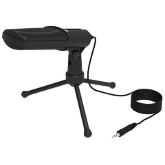 Микрофон Ritmix RDM-125, черный, настольный, шнур 1.8м