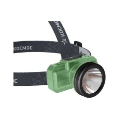 Фонарь налобный Космос 516Lit 2WLED от аккум IP54 3 режима зеленый (1/30/120)