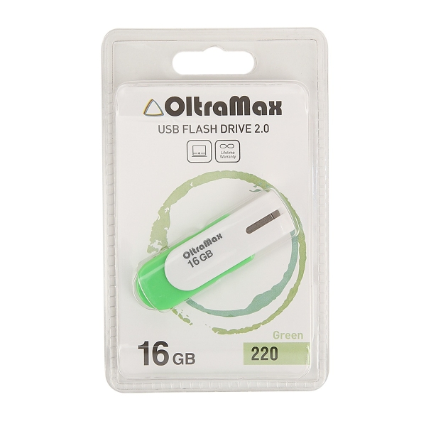 USB 16GB OltraMax 220 зелёный