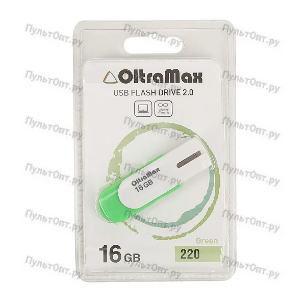 USB 16GB OltraMax 220 зелёный