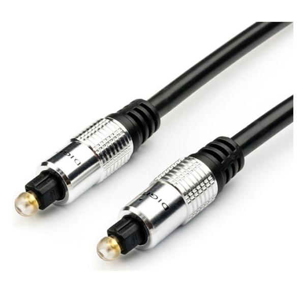 Кабель Atcom Toslink (m)-Toslink (m) 5.0м силикон черный (1/50)