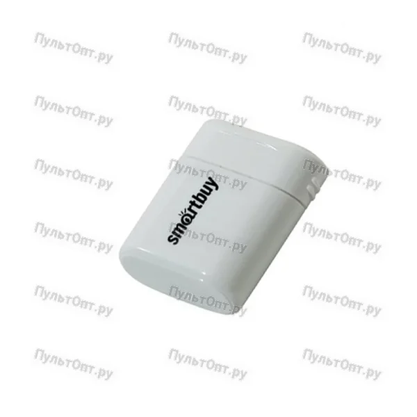 USB 32GB Smartbuy Lara пластик белый