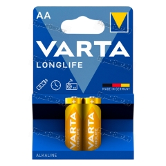 Батарейка Varta LONGLIFE LR6 AA BL2 Alkaline 1.5V (4106) (2/40/200)