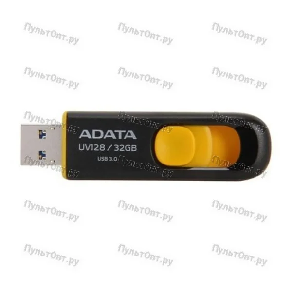 USB 3.0 32GB A-Data UV128 чёрный/жёлтый