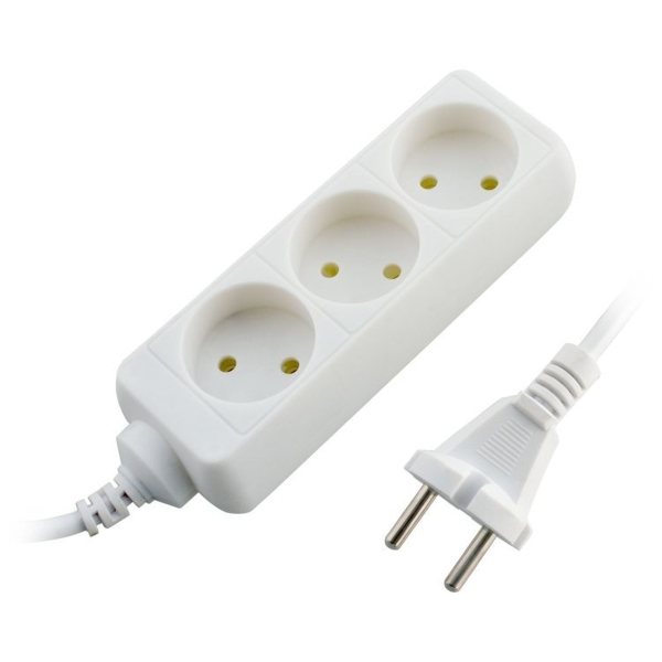 Удлинитель Старт S 3р.Б/З 10A IP20 2x0.75 3.0м белый (1/20)