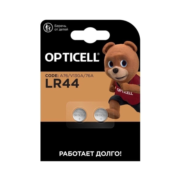 Элемент питания OPTICELL SPECIALTY LR44 BL2 (2/40)