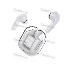 Наушники внутриканальные ACEFAST T6 True, пластик, bluetooth 5.3, микрофон, IPX4, цвет: серый (1/15/