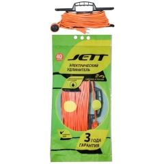 Удлинитель на рамке 50м 1гн бз ДЖЕТТ РС-1 литой (провод ПВС оранжевый)