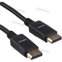 Кабель GoPower DisplayPort (m)-DisplayPort (m) 1.8м ПВХ ver.1.3 черный в пакете (1/100)