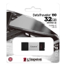 USB 3.0 32GB Kingston DataTraveler 80 чёрный/серебро