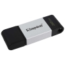USB 3.0 32GB Kingston DataTraveler 80 чёрный/серебро