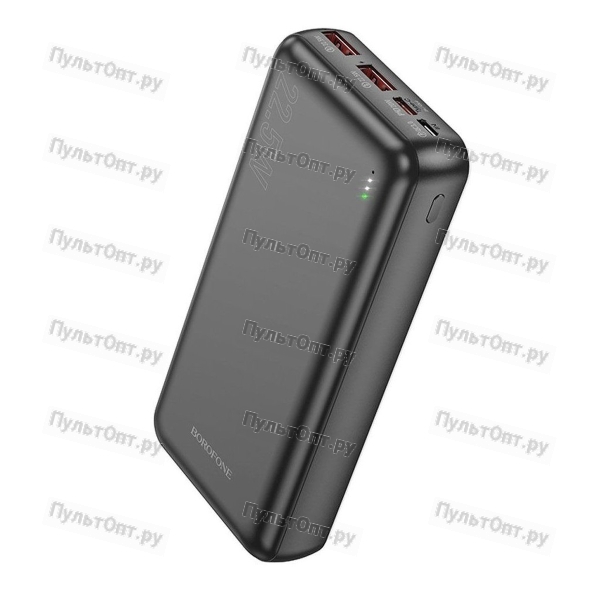Аккумулятор внешний Borofone BJ38A Power, 20000mAh, PD20Вт, пластик, 2 USB выхода, Type-C, 3.0A, цве