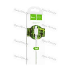 Кабель Hoco X20 USB (m)-microUSB (m) 3м 2.0A ПВХ белый (1/30/300)