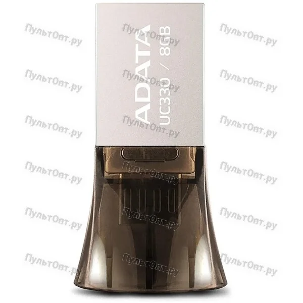 USB 8GB A-Data C330 OTG (USB/microUSB) коричневый