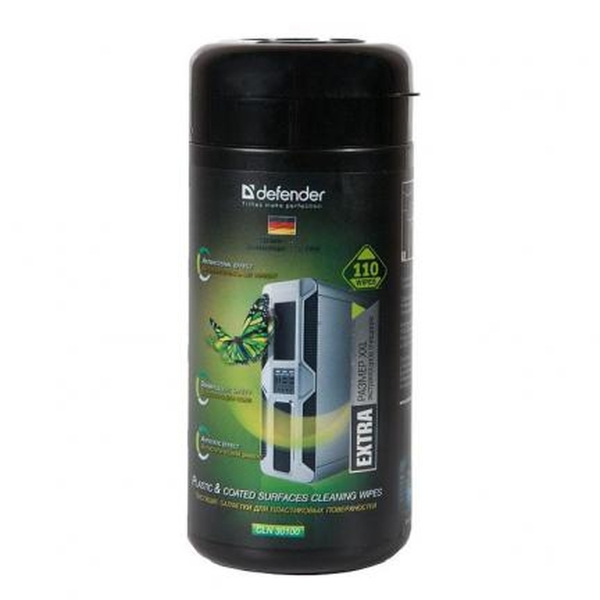 Салфетки Defender CLN30100 Pro для поверхностей антибакт. 110шт. туба