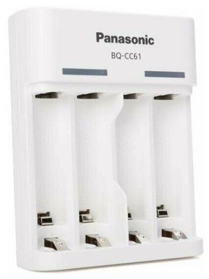 З/У для аккумуляторов Panasonic eneloop Basic Charger AA/AAA 4 слота+USB +4AA 1900mAh
