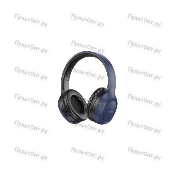 Наушники полноразмерные Borofone BO19 Musique, беспроводные, bluetooth 5.3, AUX, цвет: синий (1/30)