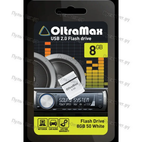 USB 8GB OltraMax 50 белый