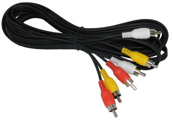 Аудио видео кабель 3 RCA - 3 RCA 3 м (10)