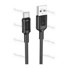 Кабель Borofone BX111 USB (m)-Type-C (m) 1м 3.0A ПВХ черный (1/360)