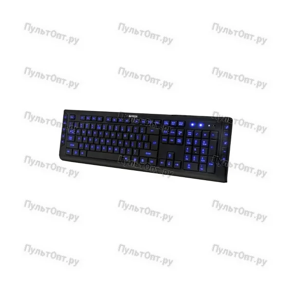 Клавиатура A4 KD-600L черный USB Multimedia LED