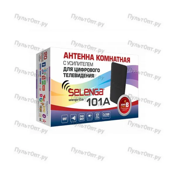 Антенна комнатная активная Selenga 101A, питание с усилителем DVB-T/T2