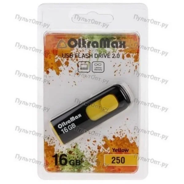 USB 16GB OltraMax 250 жёлтый