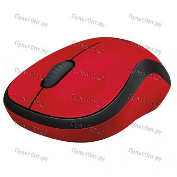 Мышь Logitech M220 Silent красный оптическая (1000dpi) беспроводная USB (2but)