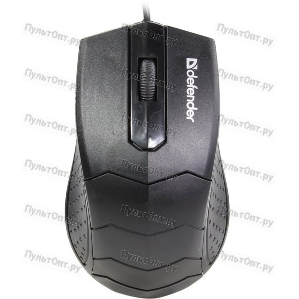 Мышь Defender HIT MB-530, черный, USB, проводная, 3 кнопки, 1000DPI