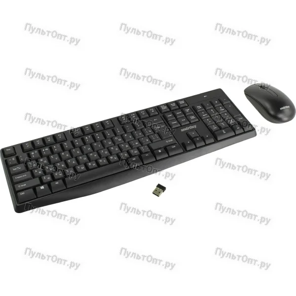 Комплект Клавиатура + Мышь мультимедийный Smartbuy ONE 207295AG черный (SBC-207295AG-K)