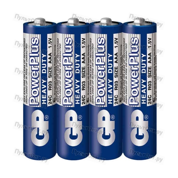 Эл. пит. AAA сол. SR4 GP PowerPlus Heavy Duty (40)